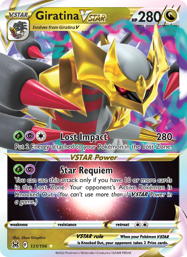 Giratina VSTAR (131/196) Holographic card image