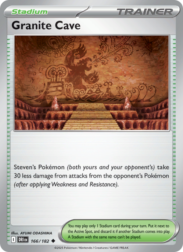 Granite Cave (166/182) Reverse Holo card image