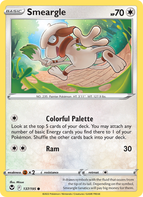 Smeargle (137/195) Reverse Holo card image