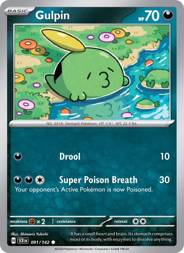 Gulpin (091/142) Reverse Holo card image