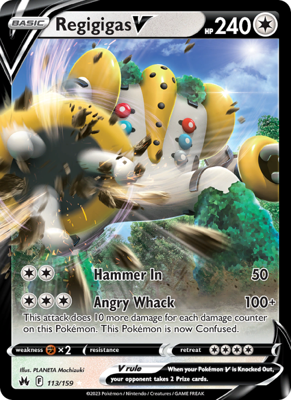 Regigigas V (113/159) Holographic card image
