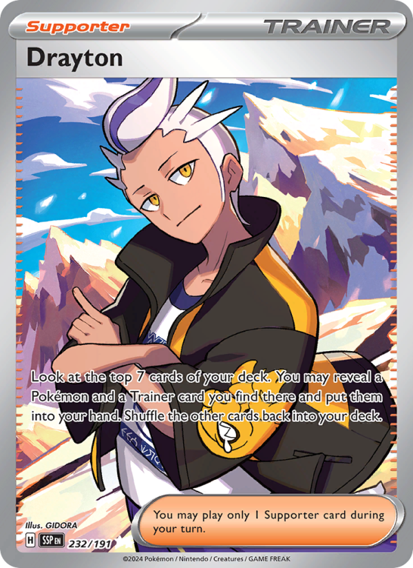 Drayton (232/191) Holographic card image