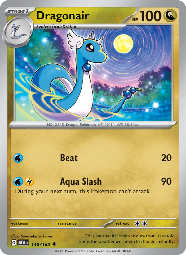 Dragonair (148/165) Reverse Holo card image