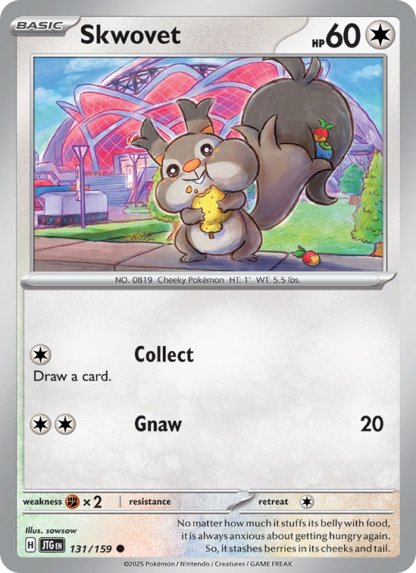 Skwovet (131/159) Reverse Holo card image