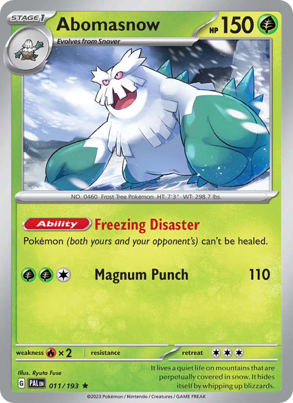 Abomasnow (011/193) Reverse Holo card image
