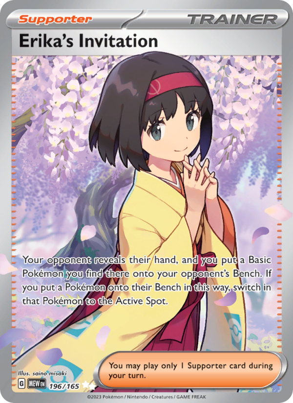 Erika's Invitation (196/165) Holographic card image