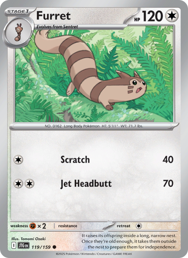 Furret (119/159) Reverse Holo card image