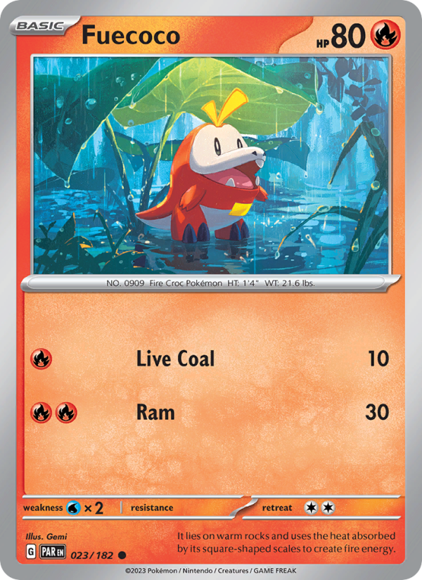 Fuecoco (023/182) Reverse Holo card image
