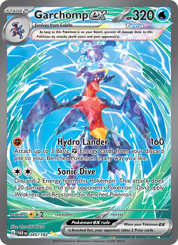 Garchomp ex (245/182) Holographic card image