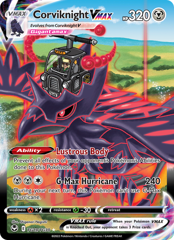 Corviknight VMAX (TG19/195) Holographic card image