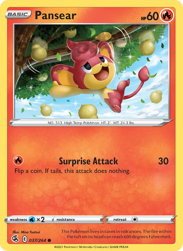 Pansear (037/264) Reverse Holo card image
