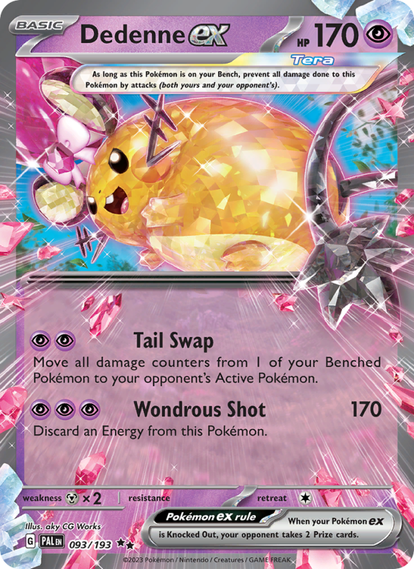 Dedenne ex (093/193) Holographic card image