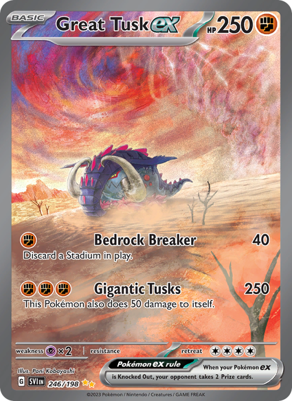 Great Tusk ex (246/198) Holographic card image