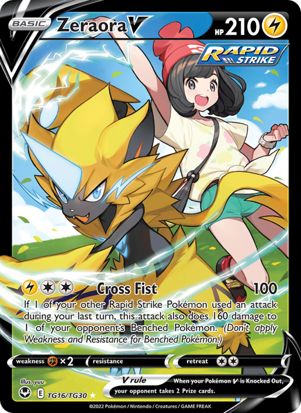 Zeraora V (TG16/195) Holographic card image