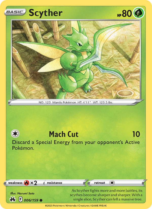 Scyther (006/159) Reverse Holo card image