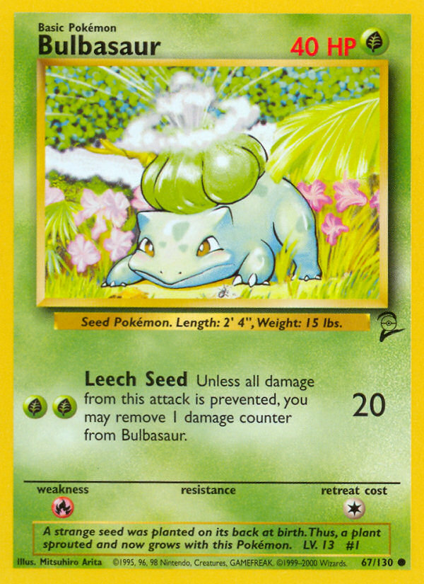 Bulbasaur (067/130) Reverse Holo card image