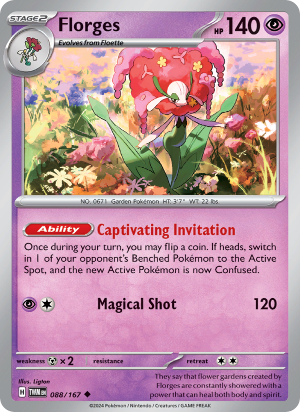Florges (088/167) Reverse Holo card image