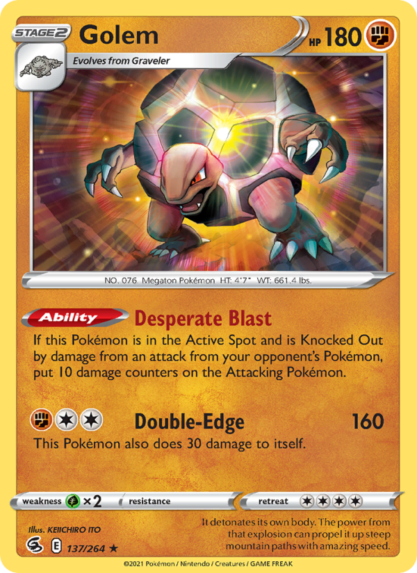 Golem (137/264) Reverse Holo card image