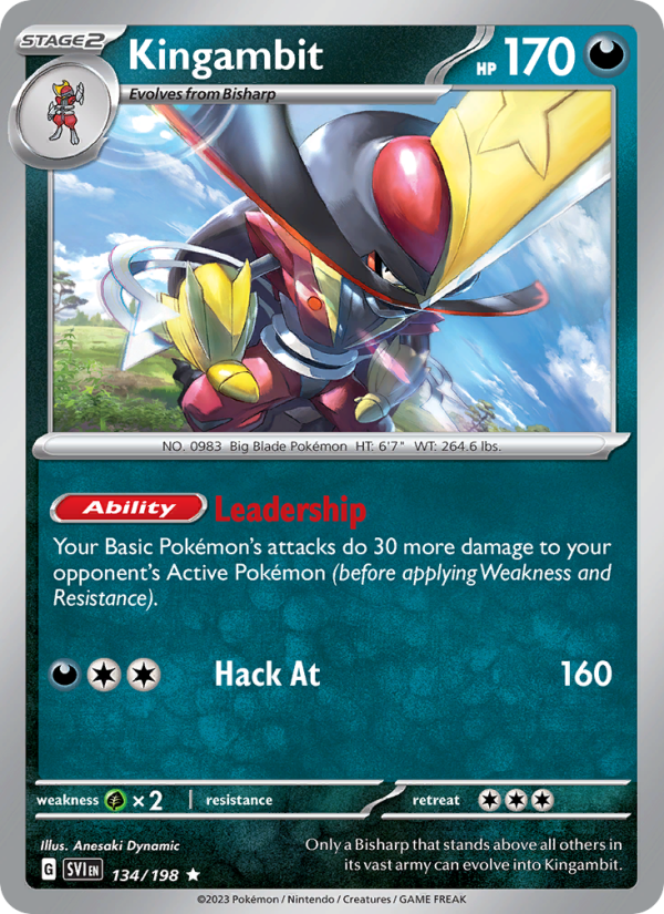 Kingambit (134/198) Reverse Holo card image
