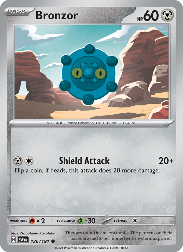 Bronzor (126/191) Reverse Holo card image