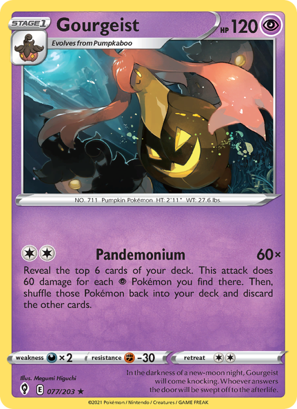 Gourgeist (077/203) Reverse Holo card image