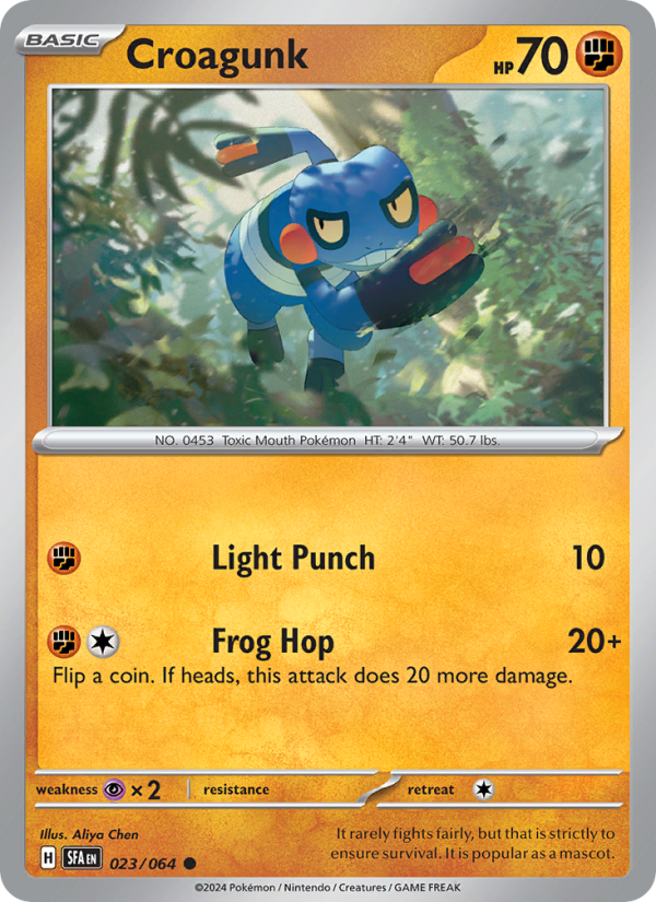 Croagunk (023/64) Reverse Holo card image
