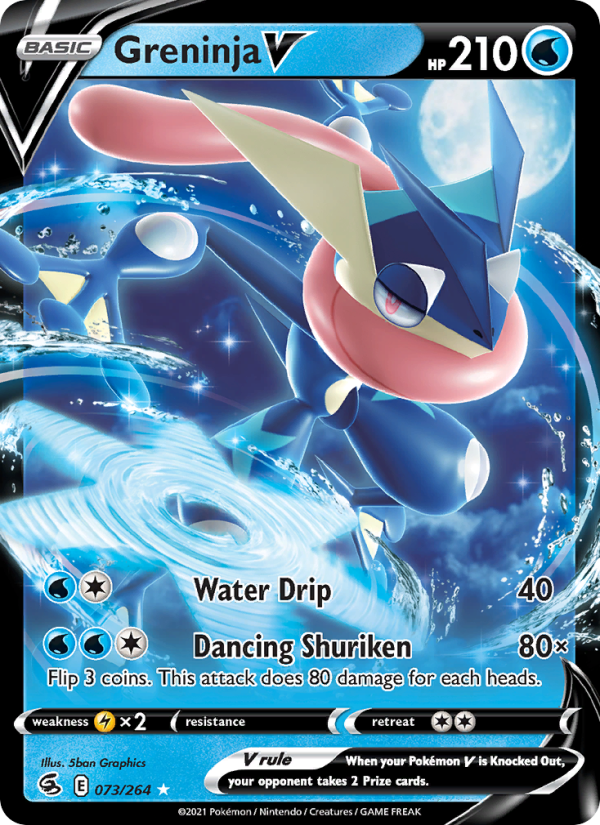Greninja V (073/264) Holographic card image
