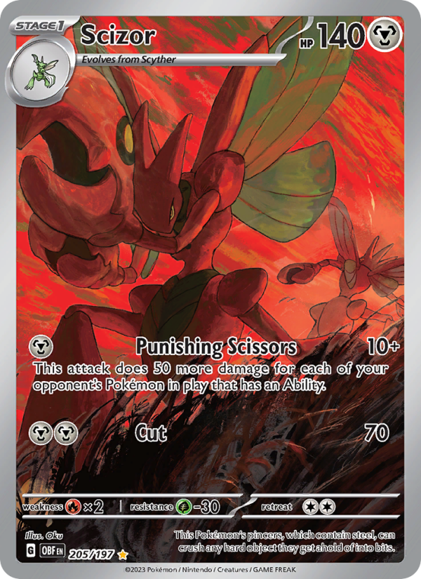 Scizor (205/197) Holographic card image