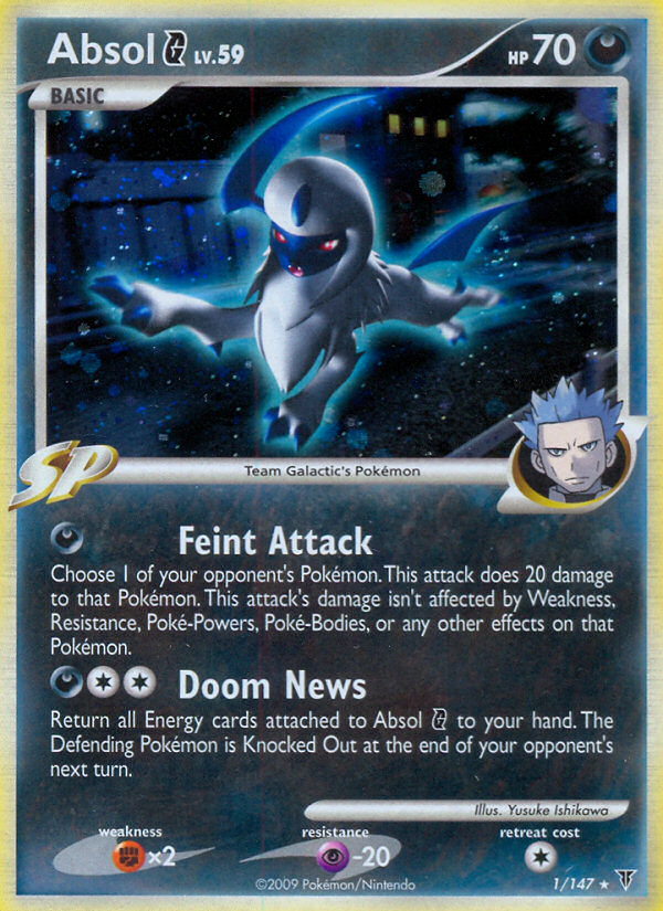Absol G (001/147) Reverse Holo card image