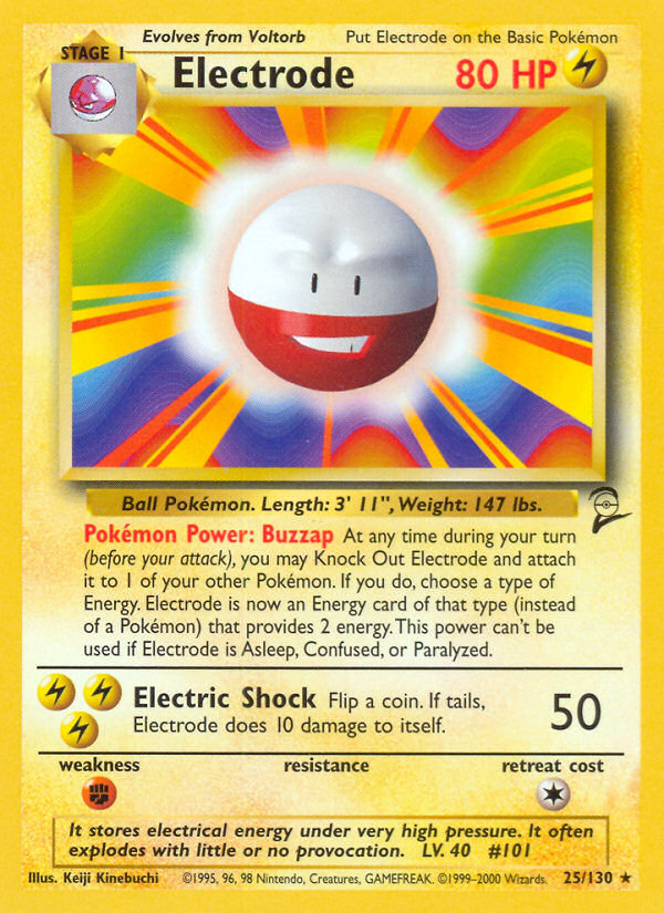 Electrode (025/130) Reverse Holo card image