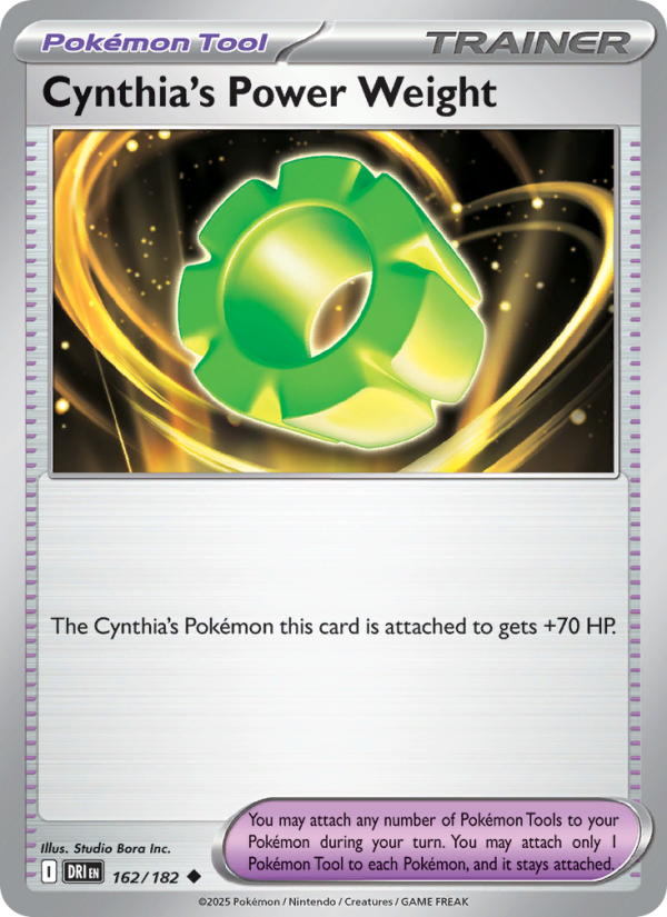 Cynthia's Power Weight (162/182) Reverse Holo card image