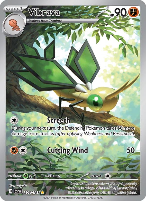 Vibrava (206/191) Holographic card image