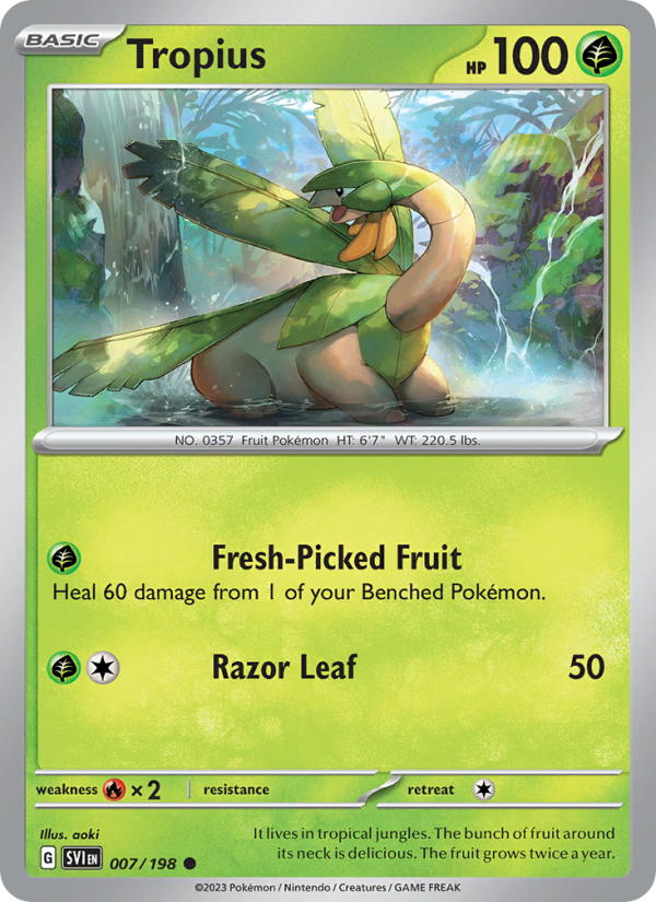 Tropius (007/198) Reverse Holo card image
