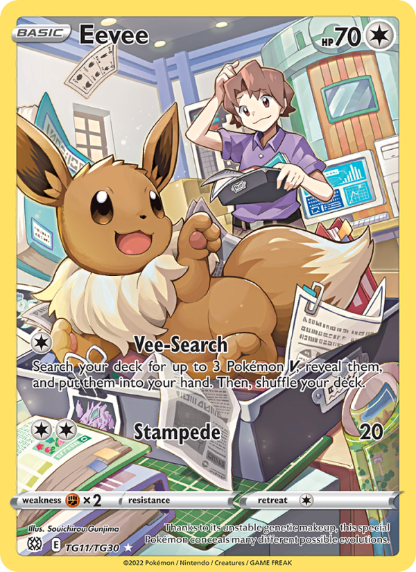 Eevee (TG11/172) Holographic card image
