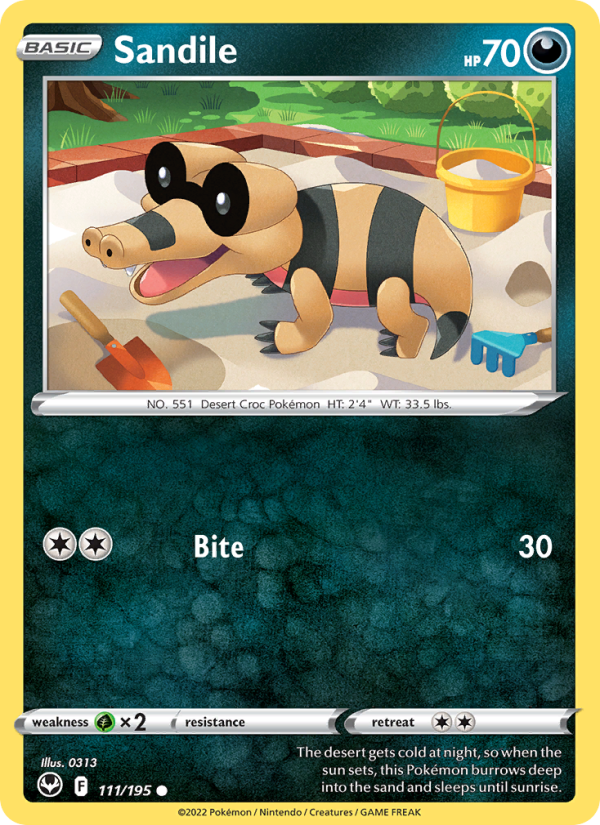 Sandile (111/195) Reverse Holo card image