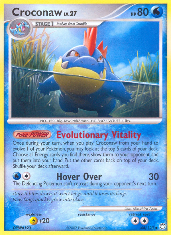 Croconaw (044/122) Reverse Holo card image