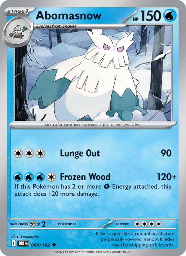 Abomasnow (060/182) Reverse Holo card image