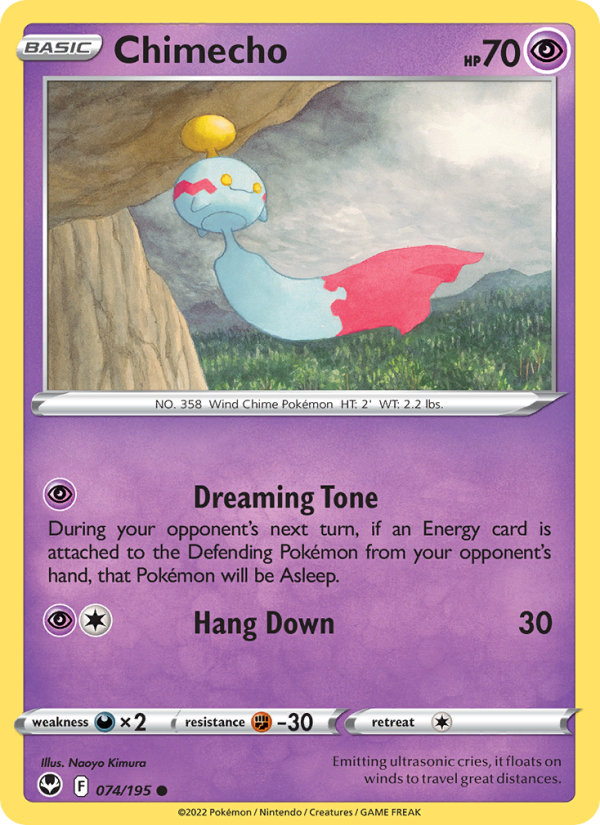 Chimecho (074/195) Reverse Holo card image