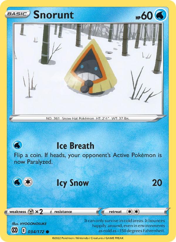 Snorunt (034/172) Reverse Holo card image