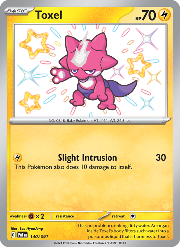 Toxel (140/91) Holographic card image