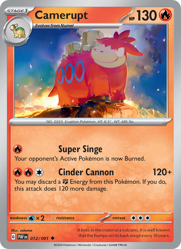 Camerupt (012/91) Reverse Holo card image