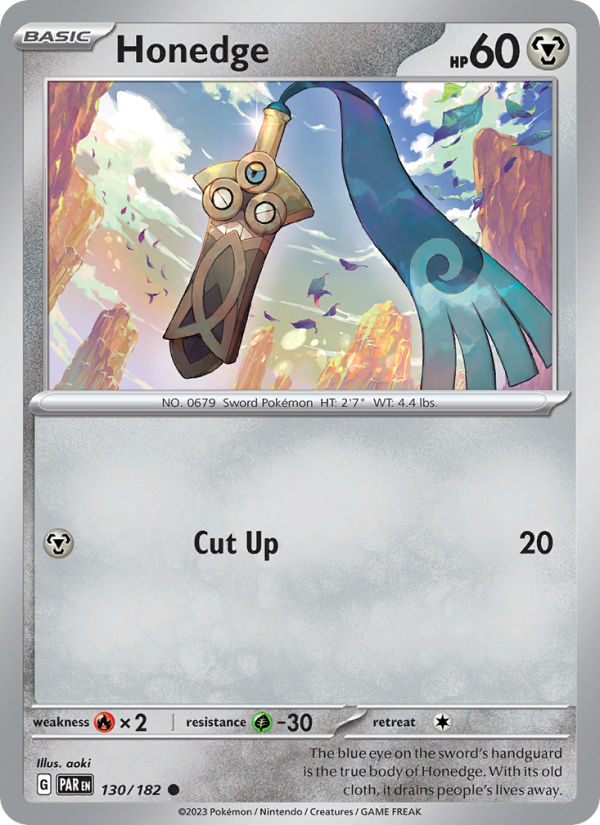 Honedge (130/182) Reverse Holo card image