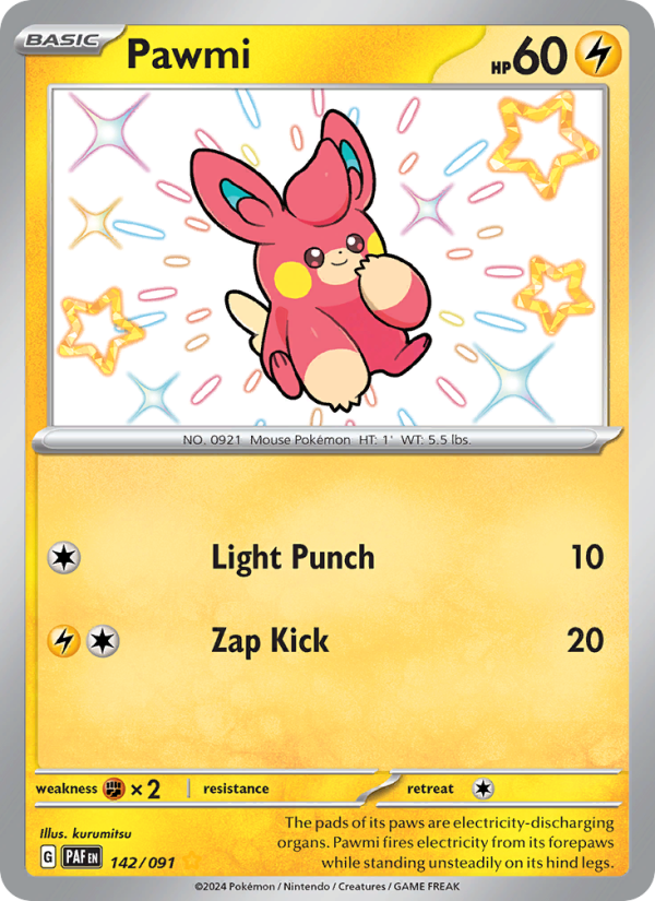 Pawmi (142/91) Holographic card image