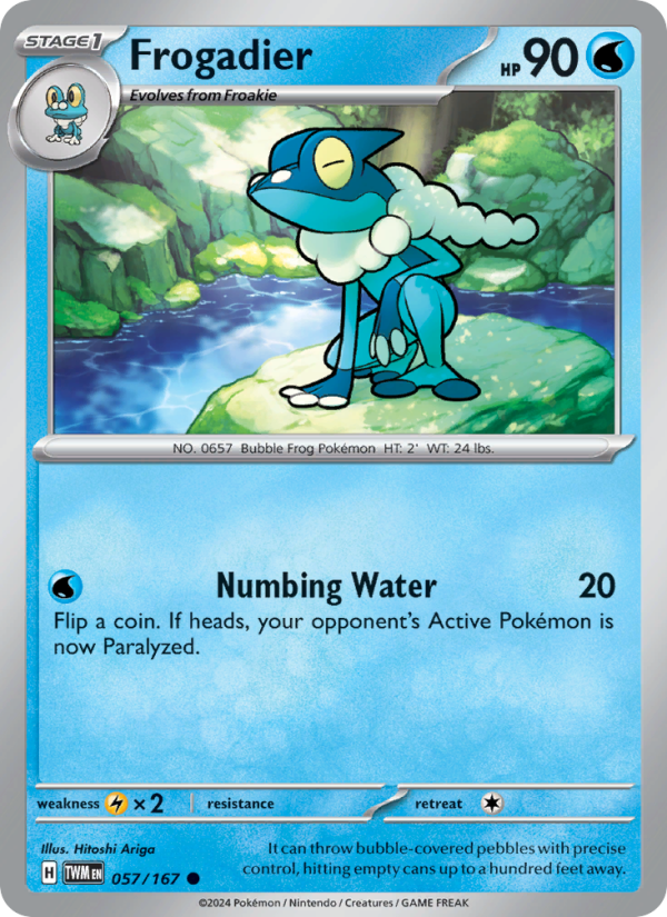 Frogadier (057/167) Reverse Holo card image
