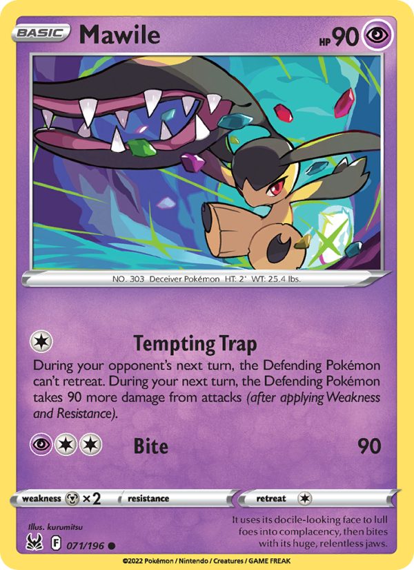 Mawile (071/196) Reverse Holo card image