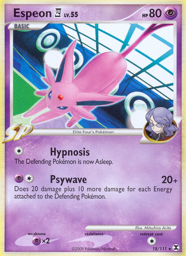 Espeon 4 (018/111) Reverse Holo card image