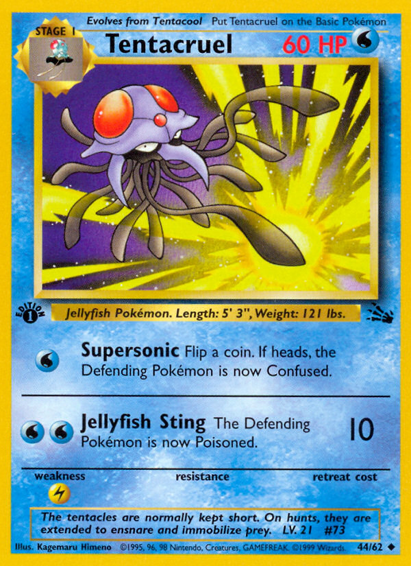 Tentacruel (044/62) Reverse Holo card image