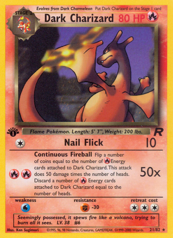 Dark Charizard (021/82) Reverse Holo card image