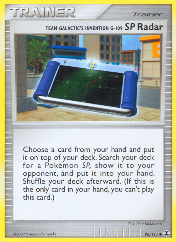 Team Galactic's Invention G-109 SP Radar (096/111) Reverse Holo card image