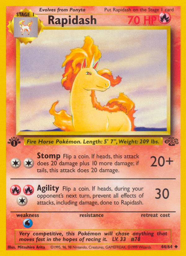 Rapidash (044/64) Reverse Holo card image
